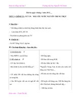 Giáo án tiếng việt 5 tuần 19 bài nhà yêu nước nguyễn trung trực 