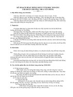 Kế hoạch công tác Đoàn 2010 2011