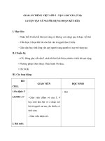 Giáo án tiếng việt 5 tuần 19 bài luyện tập tả người10 