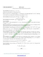 Tuyển tập 10 đề thi thử cực hay môn toán có đáp án và bình luận