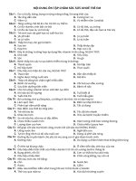 Nội dung ôn tập chăm sóc sức khoẻ trẻ em