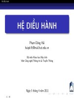 HỆ điều HÀNH   CHƯƠNG 3 QUẢN lý bộ NHỚ, bộ NHỚ ảo 