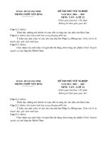 Đề thi thử TN 2009 (có đáp án)