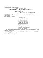 đề thi học sinh giỏi văn 8 1