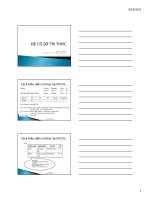 HỆ cơ sở TRI THỨC CÁCH BIỂU DIỄN TRI THỨC hệ MYCIN