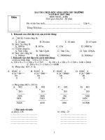 đề thi chọn đội tuyển toán 4 cấp trường 07 08