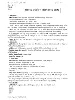 BÀI 4: TRUNG QUỐC THỜI PHONG KIẾN