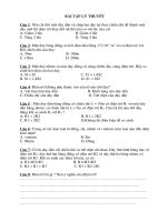 Bài tập lý thuyết Lý ôn thi vào THCS