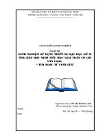 giải toán có lời văn bằng phương pháp tính ngược từ cuối lên