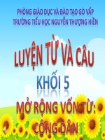 Bài giảng tiếng việt 5 tuần 20 bài mở rộng vốn từ công dân9 
