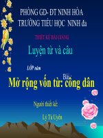 Bài giảng tiếng việt 5 tuần 20 bài mở rộng vốn từ công dân 