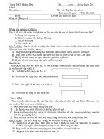 đề kiểm tra theo hướng dẫn mới  t157