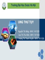 ung thư tụy  triệu chứng, nguyên nhân, chẩn đoán, điều trị