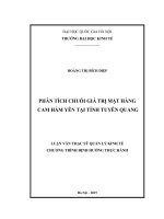 Phân tích chuỗi giá trị mặt hàng cam hàm yên tại tỉnh tuyên quang 