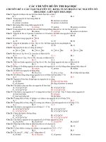 Các Dạng Bài tập ôn thi Đại học   có đáp án