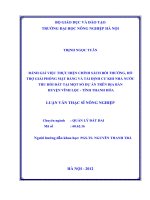 Đánh giá việc thực hiện chính sách bồi thường, hỗ trợ giải phóng mặt bằng và tái định cư khi nhà nước thu hồi đất tại một số dự án trên đại bàn huyện vĩnh lộc   tỉnh thanh hóa 