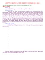 DẪN CHƯƠNG TRÌNH LỄ TỔNG KẾT NĂM HỌC