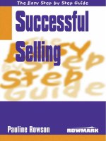 Successful selling – the easy step by step guide