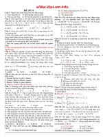 Đề thi thử TN môn Lý số 11 năm 2011 có đáp án