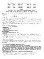 GIÁO ÁN THỂ DUC 7. MỚI NHẤT