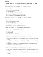 64 BÀI TẬP QUY TẮC ĐẾM – HOÁN VỊ, CHỈNH HỢP, TỔ HỢP