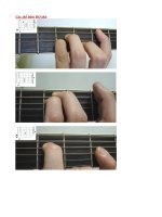 Các thế bấm DO thứ