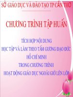 tich hop dao duc Ho Chi Minh vao hoat dong ngoai gio len lop