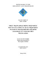 thực trạng hoạt động nhập khẩu máy in của công ty xuất nhập khẩu ngành in thành phố hồ chí minh giai đoạn từ năm 2011 đến tháng 6 năm 2014