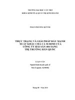 thực trạng và giải pháp đẩy mạnh xuất khẩu chả cá surimi của công ty hải sản 404 sang thị trường hàn quốc