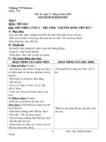 Kế hoạch bài dạy thứ ba