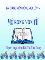 Bài giảng tiếng việt 5 tuần 20 bài mở rộng vốn từ công dân5 