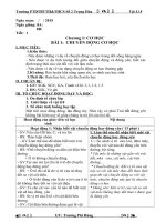 Giáo án vật lý lớp 8 đầy đủ chuẩn nhất năm học 2015 2016 