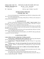 kế hoạch hè 2011