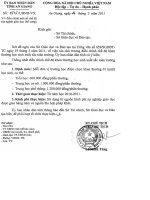 Công văn số 1515/UBND VX điều chỉnh bổ sung chế độ khen thưởng học sinh xuất sắc toàn trường