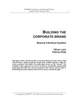 Building the corporate brand