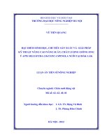 Đặc điểm sinh học, chỉ tiêu sản xuất và giải pháp kỹ thuật nâng cao năng suất, chất lượng giống ong ý apis mellifera ligustica spinola nuôi tại đắk lắk 