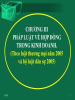 Bài giảng Pháp luật kinh tế: Chương 3  Phạm Hải Châu