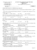 ĐỀ THI TNPT 2011 CỰC HAY CỦA SỞ GD TIỀN GIANG