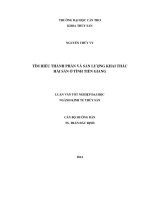 tìm hiểu thành phần và sản lượng khai thác hải sản ở tỉnh tiền giang