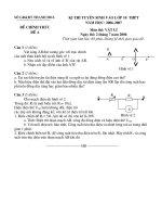 đề thi môn lý vào lớp 10   Thanh Hóa
