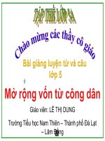 Bài giảng tiếng việt 5 tuần 20 bài mở rộng vốn từ công dân8 
