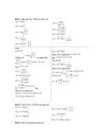 Bài Tập Lượng Giác Có Đáp Án Chi Tiết