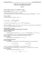 Bộ đề ôn thi tốt nghiệp THPT năm 2011