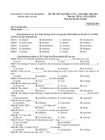 Đề khảo sát chất lương TA 12 lần 3