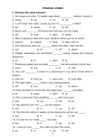 Phrasal verbs (theory and exercises