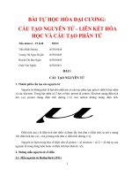 Bài tự học hóa đại cương cấu tạo nguyên tử - Liên kết hóa học và cấu tạo phân tử