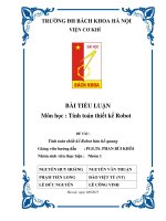 Tính toán thiết kế robot hàn hồ quang 