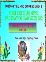 Tuần 32 Ôn tập về dấu câu ( dấu phẩy)
