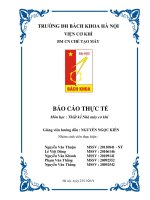 báo cáo thực tế tại VAECO – công ty TNHH kỹ thuật máy bay 