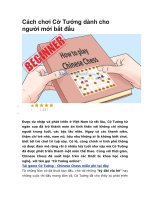 Cách chơi Cờ tướng cho người mới bắt đầu chơi